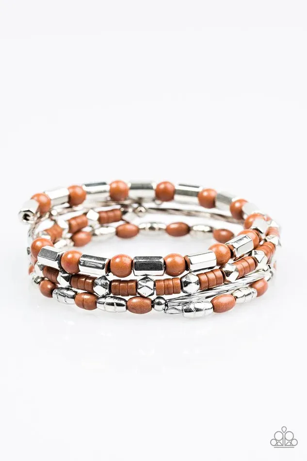 Paparazzi Jewelry Bracelets Paparazzi Bracelet Just CONGO With It Brown
