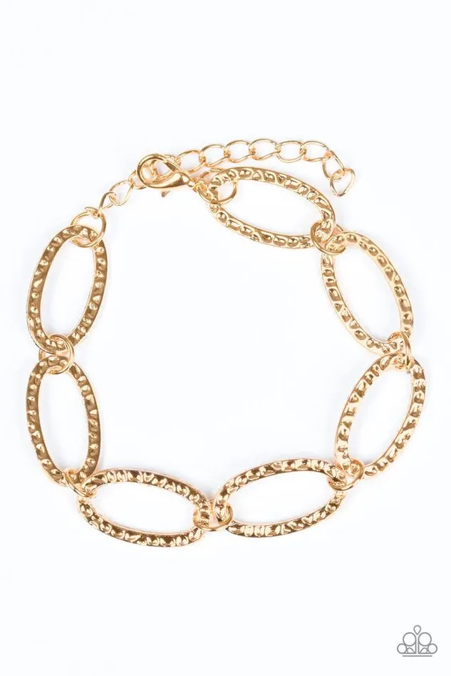 Paparazzi Jewelry Bracelets Paparazzi Bracelet Lion Lair Gold