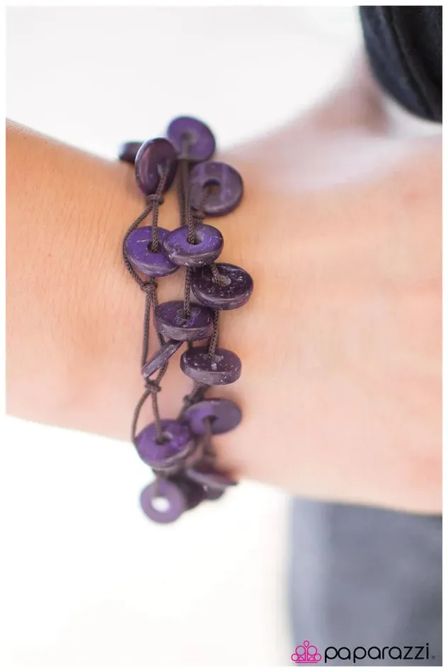 Paparazzi Jewelry Bracelets Paparazzi Bracelet Lucky Catch Purple