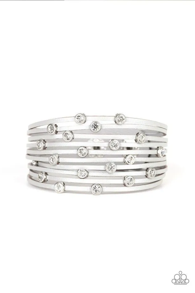 Paparazzi Jewelry Bracelets Paparazzi Bracelet Meant To BEAM Silver