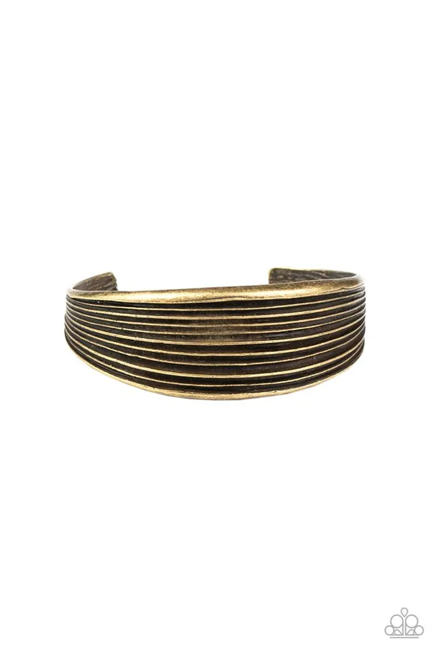 Paparazzi Jewelry Bracelets Paparazzi Bracelet Off The Cuff Couture Brass