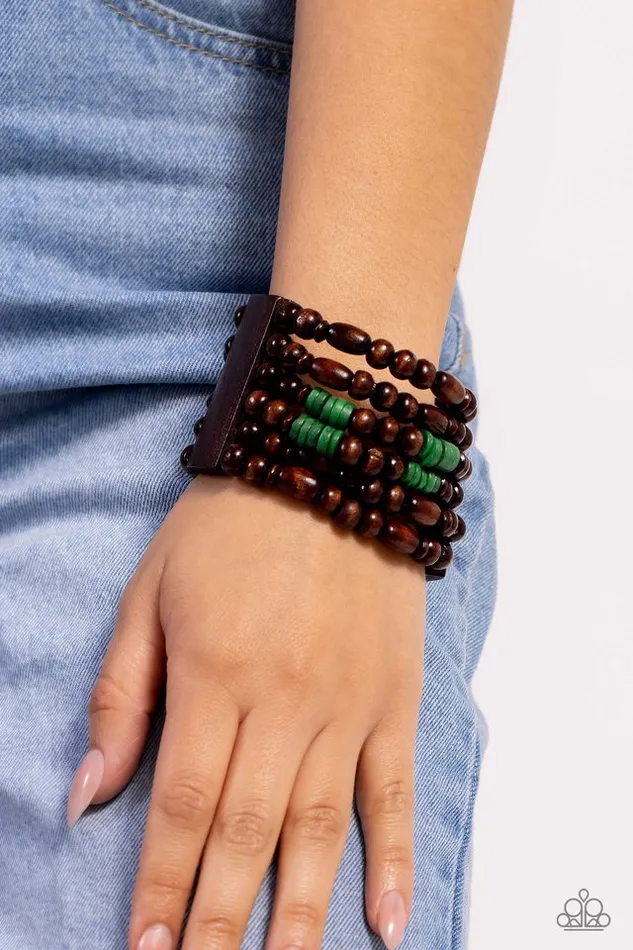 Paparazzi Jewelry Bracelets Paparazzi Bracelet Paradise Palazzo Green