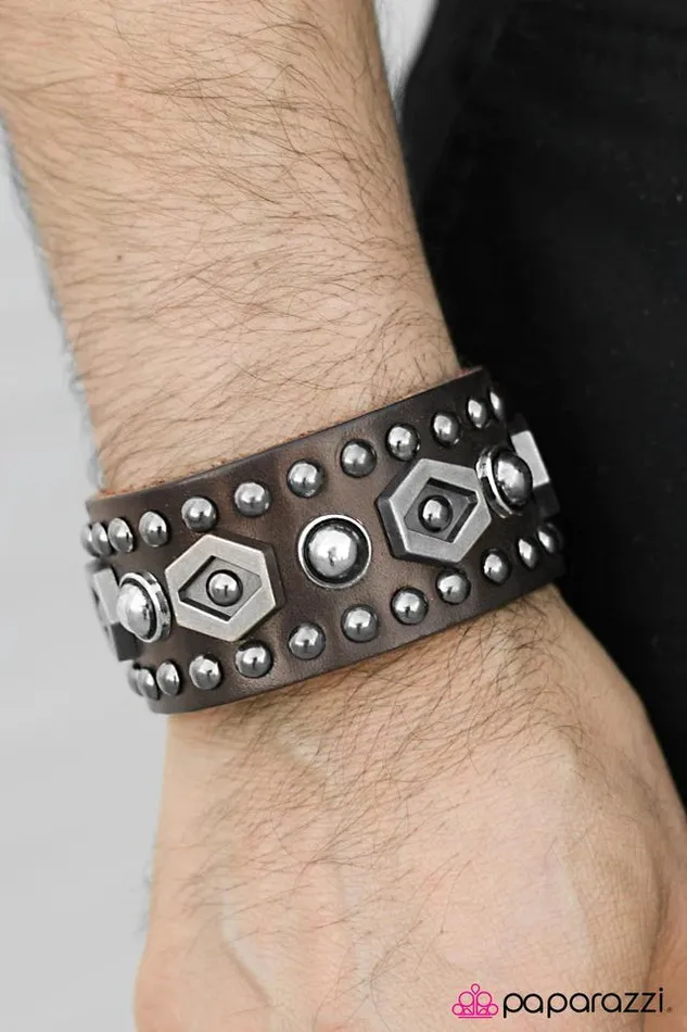 Paparazzi Jewelry Bracelets Paparazzi Bracelet Rugged Outback Brown