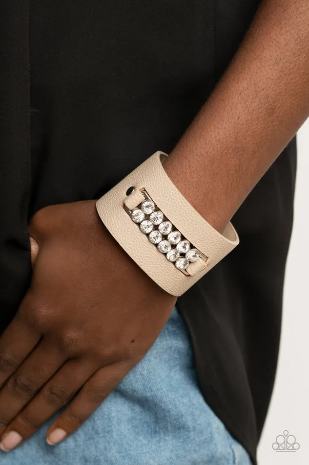 Paparazzi Jewelry Bracelets Paparazzi Bracelet Runway Rebellion Brown