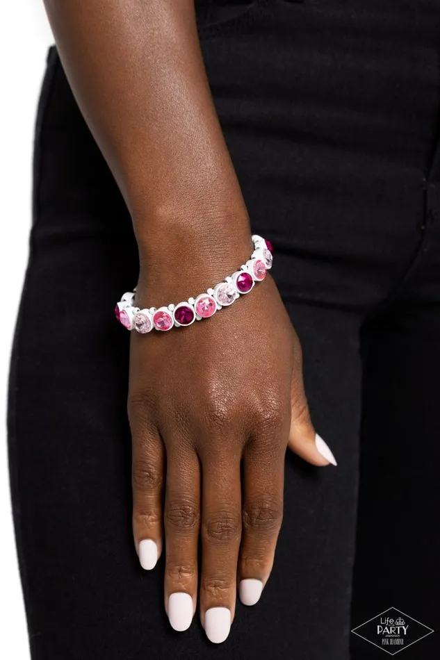Paparazzi Jewelry Bracelets Paparazzi Bracelet SugarCoated Sparkle Pink