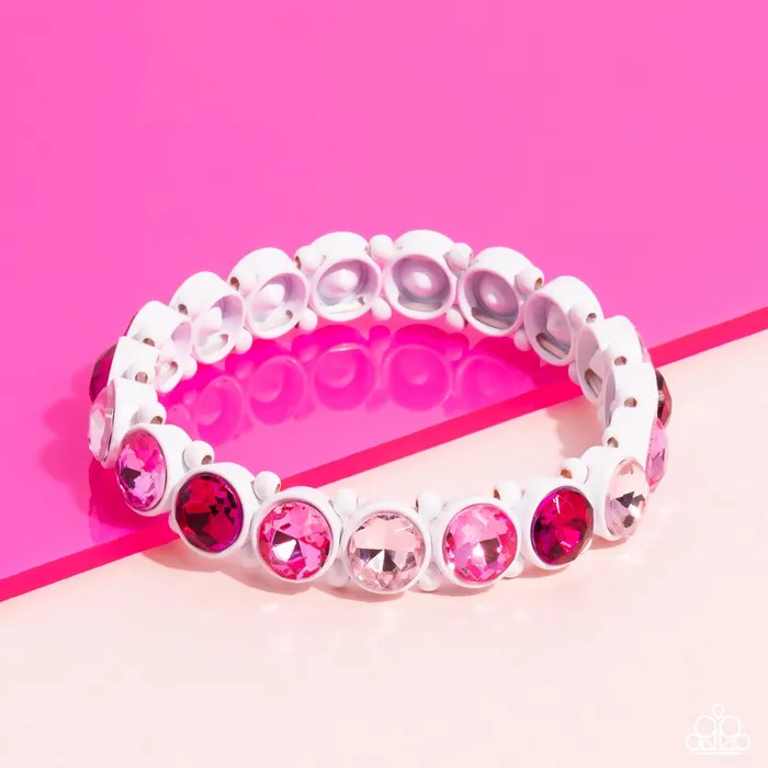 Paparazzi Jewelry Bracelets Paparazzi Bracelet SugarCoated Sparkle Pink Paparazzi Jewelry Bracelets Paparazzi Bracelet SugarCoated Sparkle Pink