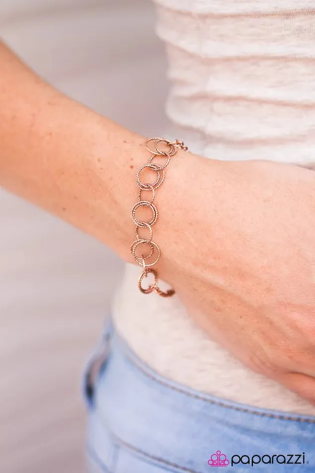 Paparazzi Jewelry Bracelets Paparazzi Bracelet Team RINGLEADER Copper