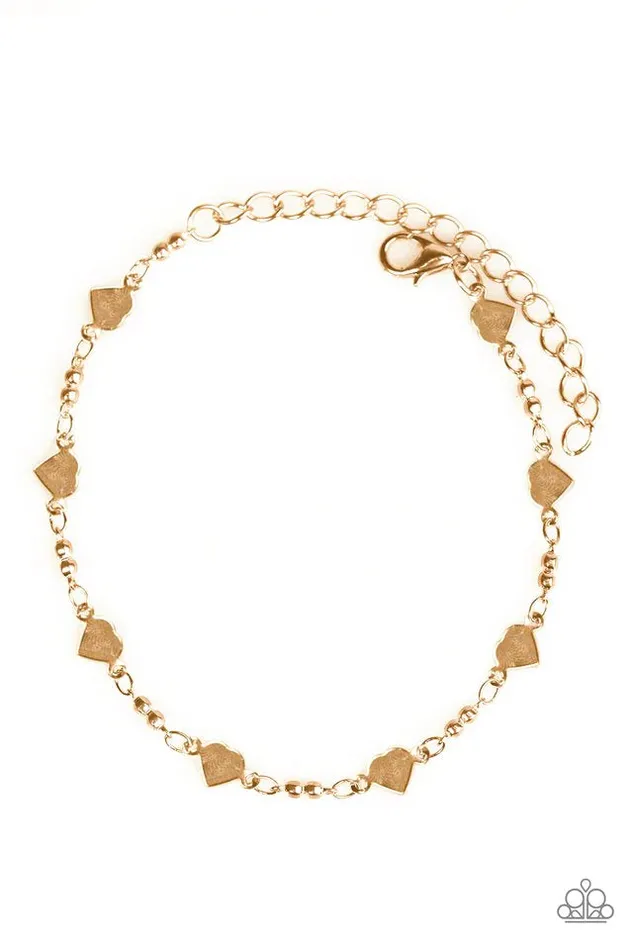 Paparazzi Jewelry Bracelets Paparazzi Bracelet The Way To My Heart Gold