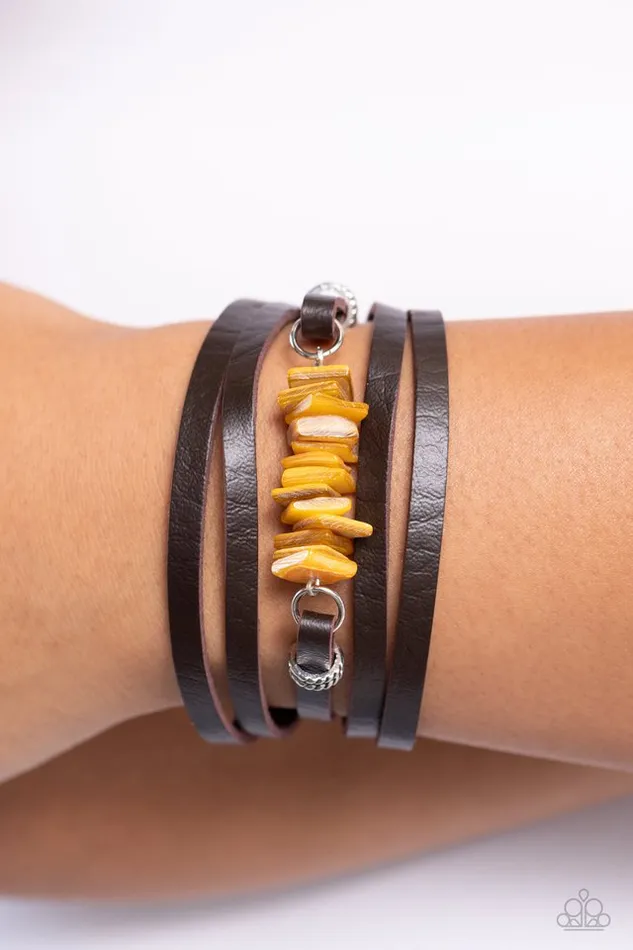 Paparazzi Jewelry Bracelets Paparazzi Bracelet Tropical Trek Yellow