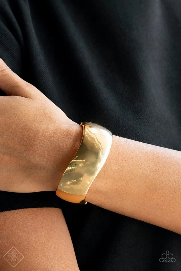Paparazzi Jewelry Bracelets Paparazzi Bracelet Urban Anchor Gold