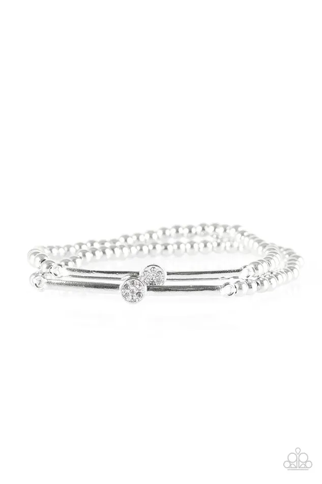 Paparazzi Jewelry Bracelets Paparazzi Bracelet When Money Talks I Listen White
