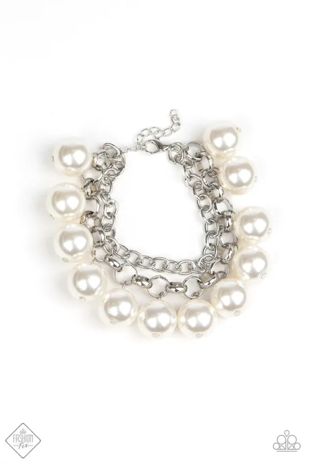 Paparazzi Jewelry Bracelets Paparazzi Bracelet Word On Wall Street White