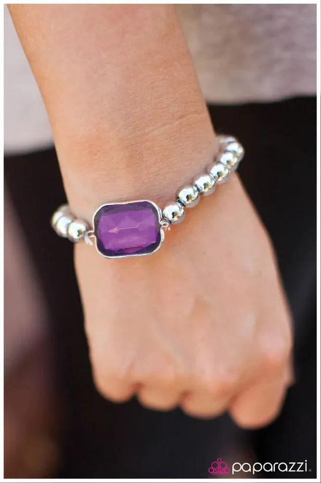 Paparazzi Jewelry Bracelets Paparazzi Bracelet You Are a Gem Purple