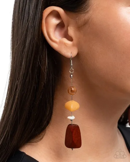 Paparazzi Jewelry Earrings Paparazzi Earring Creative Collection Orange