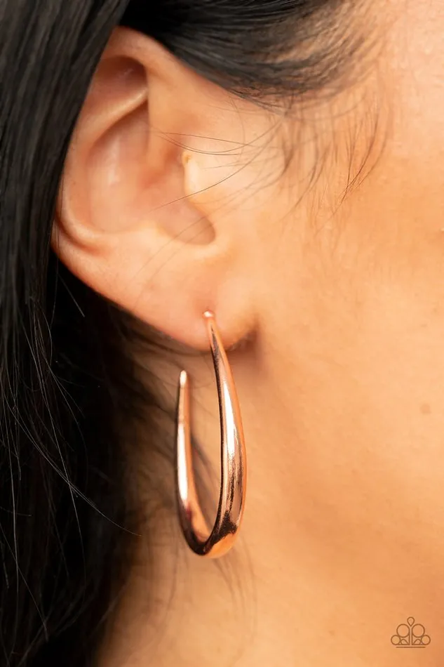Paparazzi Jewelry Earrings Paparazzi Earring CURVE Your Appetite Copper