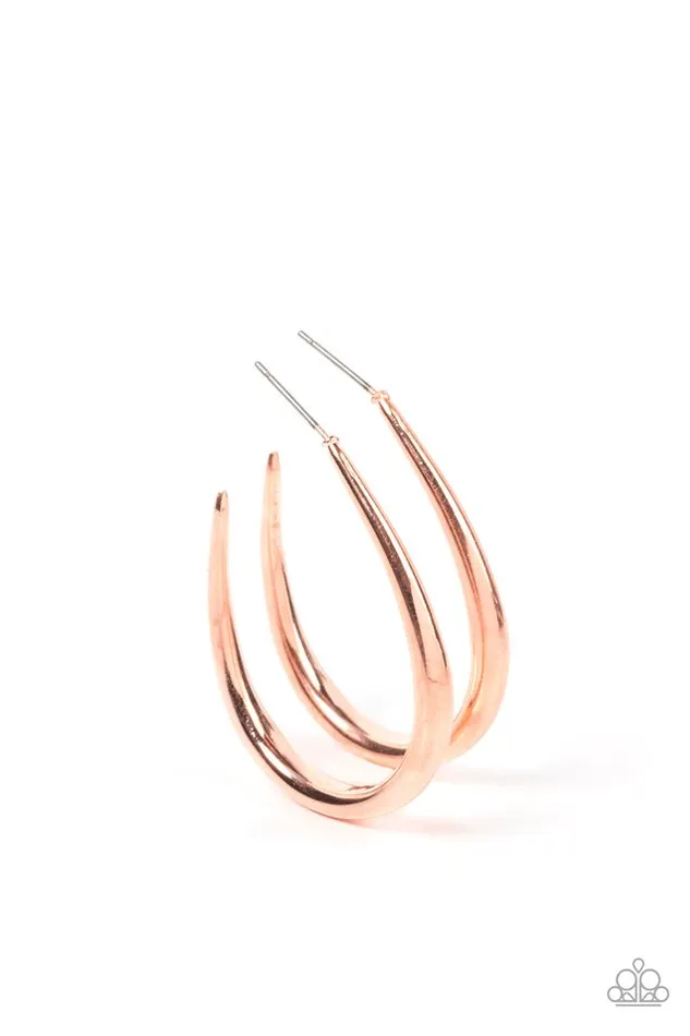 Paparazzi Jewelry Earrings Paparazzi Earring CURVE Your Appetite Copper