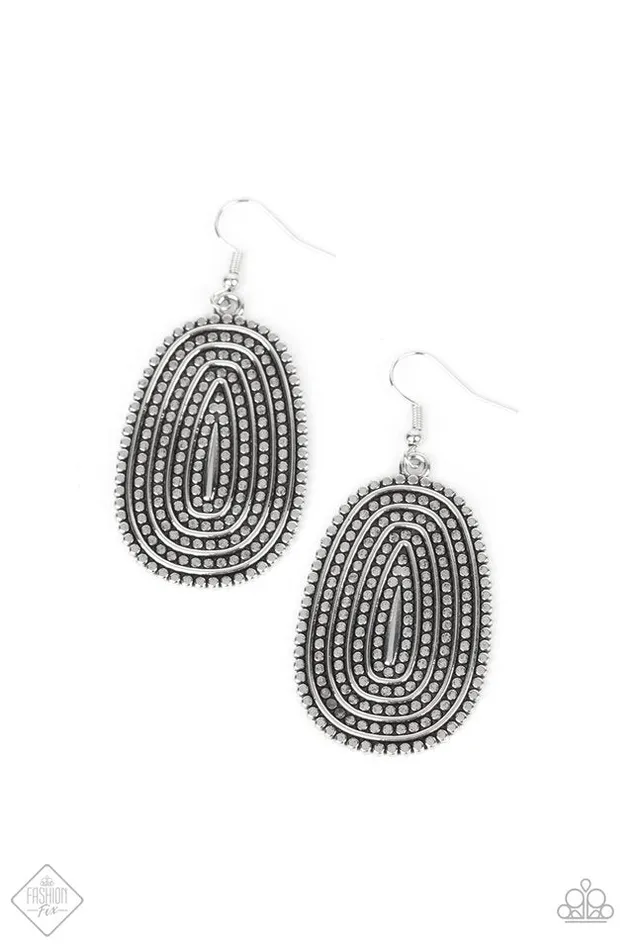 Paparazzi Jewelry Earrings Paparazzi Earring Desert Climate Silver Paparazzi Jewelry Earrings Paparazzi Earring Desert Climate Silver