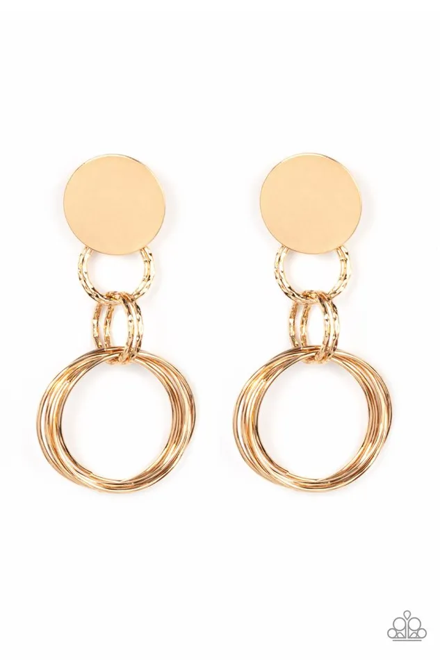 Paparazzi Jewelry Earrings Paparazzi Earring Industrialized Fashion Gold Paparazzi Jewelry Earrings Paparazzi Earring Industrialized Fashion Gold