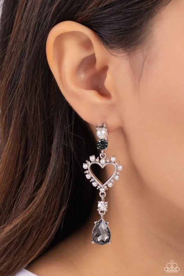 Paparazzi Jewelry Earrings Paparazzi Earring Lovers Lure Silver