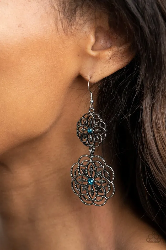 Paparazzi Jewelry Earrings Paparazzi Earring Mandala Mecca Blue