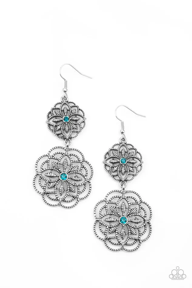 Paparazzi Jewelry Earrings Paparazzi Earring Mandala Mecca Blue Paparazzi Jewelry Earrings Paparazzi Earring Mandala Mecca Blue