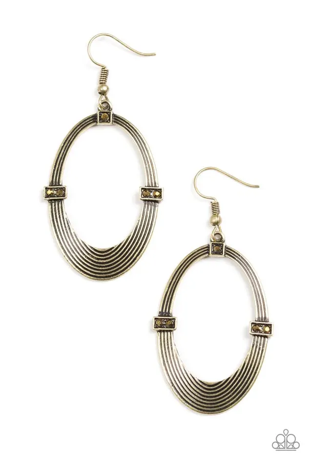 Paparazzi Jewelry Earrings Paparazzi Earring Radiantly Rural Brass