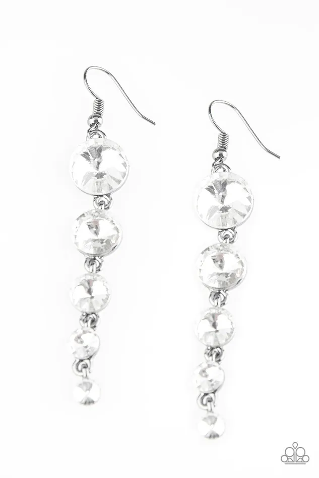 Paparazzi Jewelry Earrings Paparazzi Earring Raining Rhinestones Black