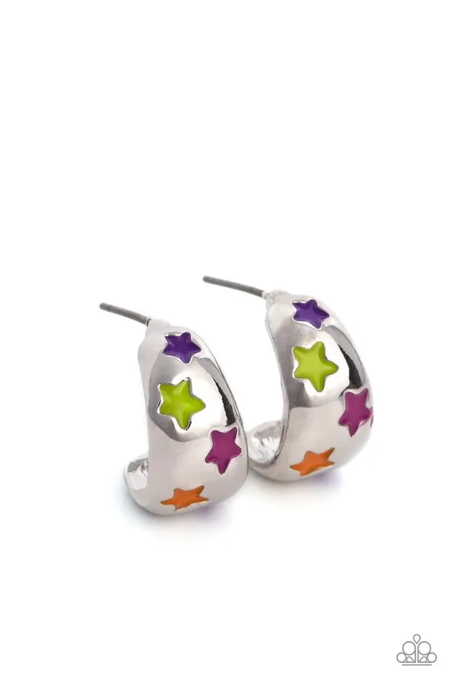 Paparazzi Jewelry Earrings Paparazzi Earring SCOUTING Stars Multi Paparazzi Jewelry Earrings Paparazzi Earring SCOUTING Stars Multi