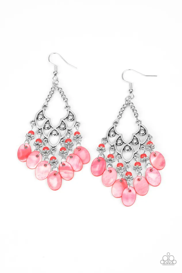 Paparazzi Jewelry Earrings Paparazzi Earring Shore Bait Red