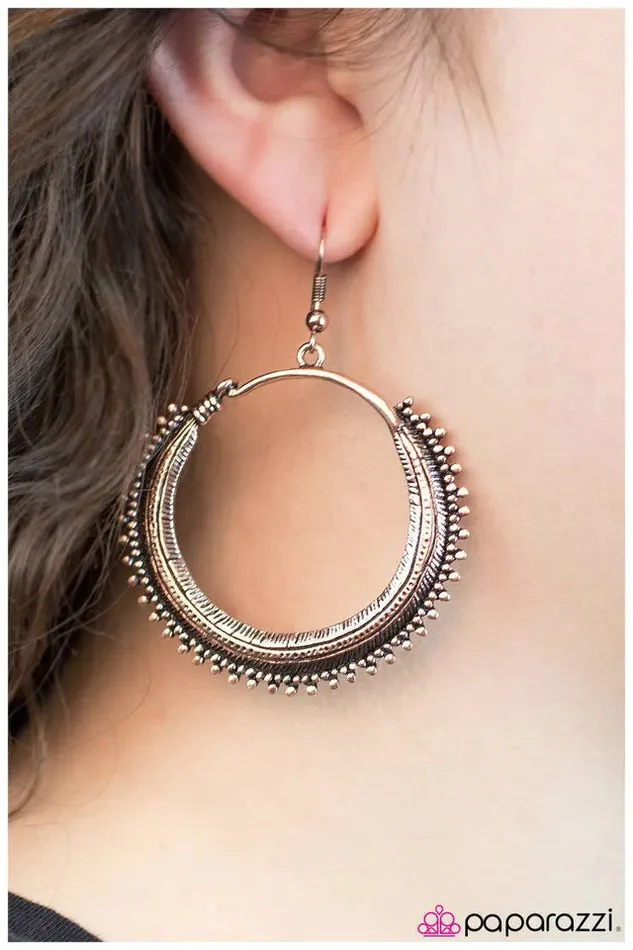 Paparazzi Jewelry Earrings Paparazzi Earring When In Rome Copper