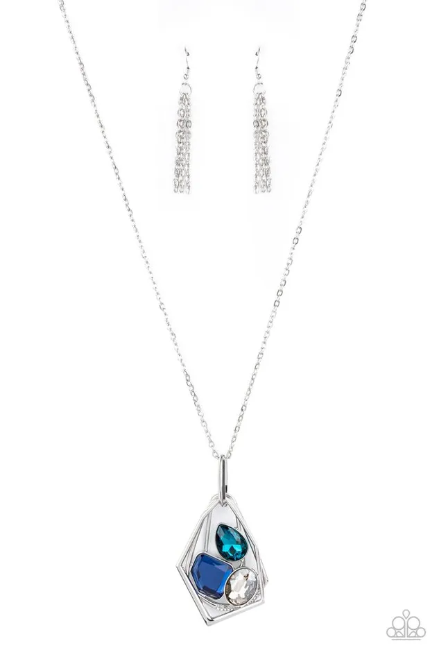 Paparazzi Jewelry Necklaces Paparazzi Necklace All Systems GLOW Blue Paparazzi Jewelry Necklaces Paparazzi Necklace All Systems GLOW Blue