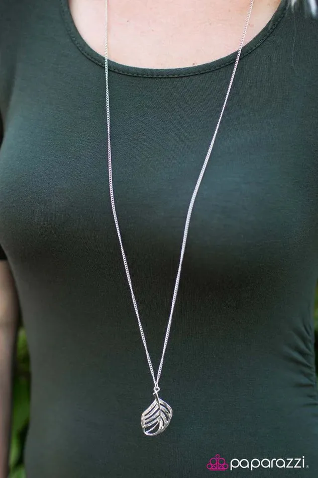 Paparazzi Jewelry Necklaces Paparazzi Necklace At First FLIGHT Silver