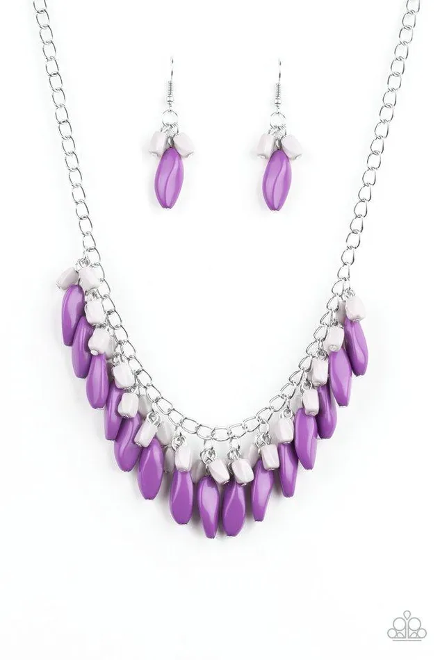 Paparazzi Jewelry Necklaces Paparazzi Necklace Bead Binge Purple