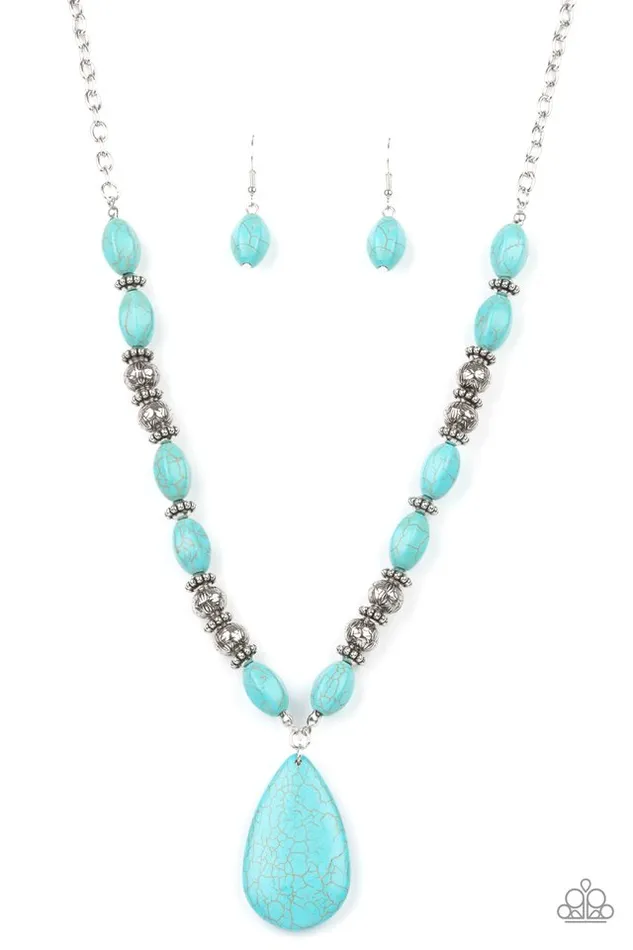 Paparazzi Jewelry Necklaces Paparazzi Necklace Blazing Saddles Blue Paparazzi Jewelry Necklaces Paparazzi Necklace Blazing Saddles Blue