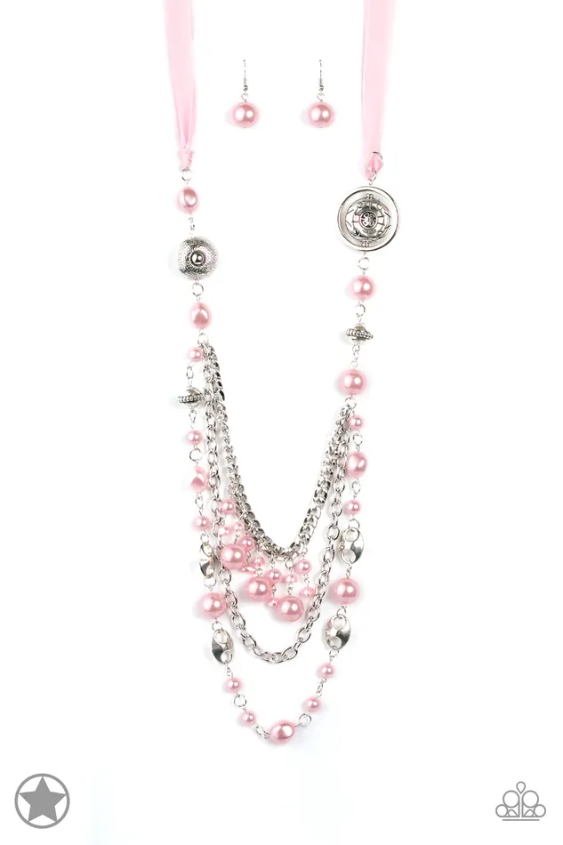 Paparazzi Jewelry Necklaces Paparazzi Necklace Blockbuster All the Trimmings Pink Paparazzi Jewelry Necklaces Paparazzi Necklace Blockbuster All the Trimmings Pink