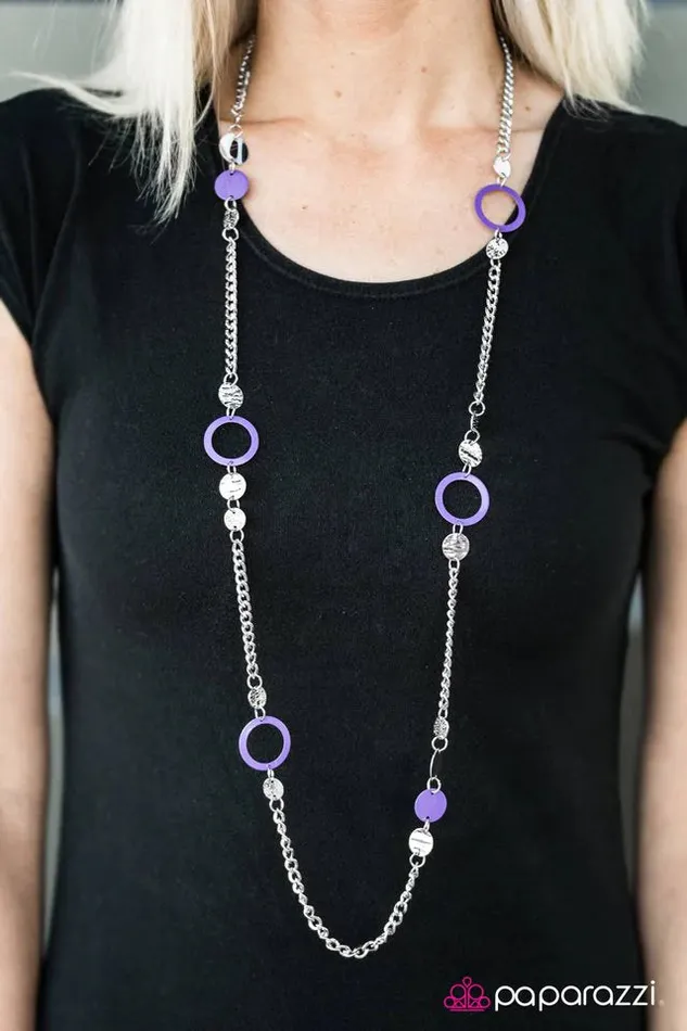 Paparazzi Jewelry Necklaces Paparazzi Necklace Cant Fight The Moonlight Purple