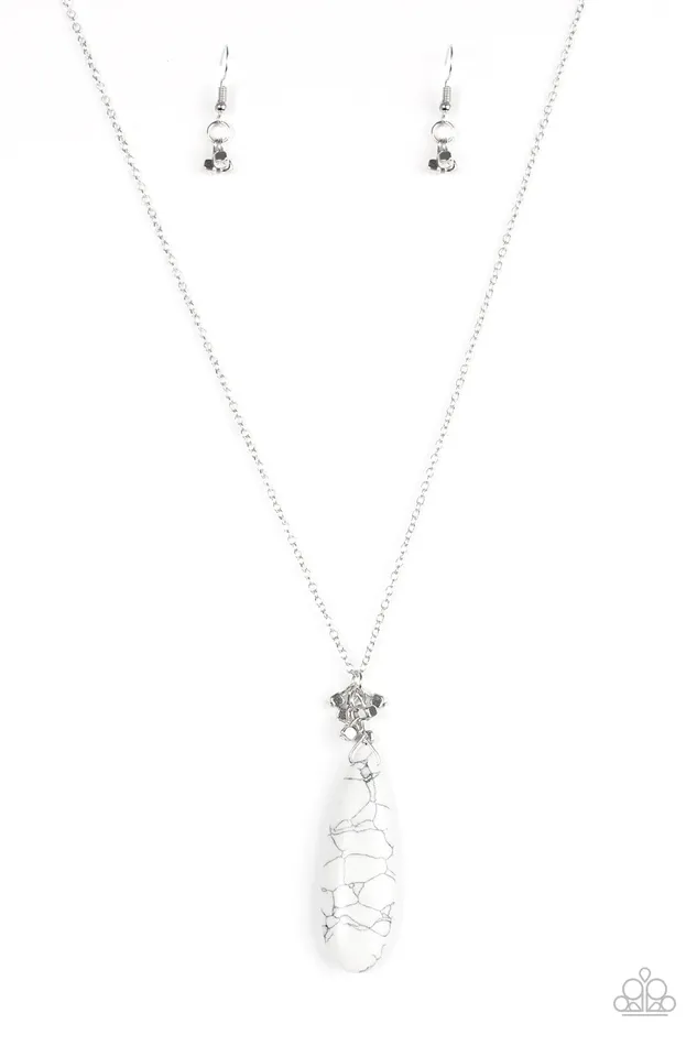 Paparazzi Jewelry Necklaces Paparazzi Necklace Canyon Craze White