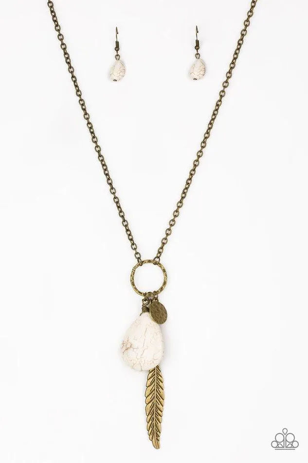 Paparazzi Jewelry Necklaces Paparazzi Necklace Canyon Quest Brass