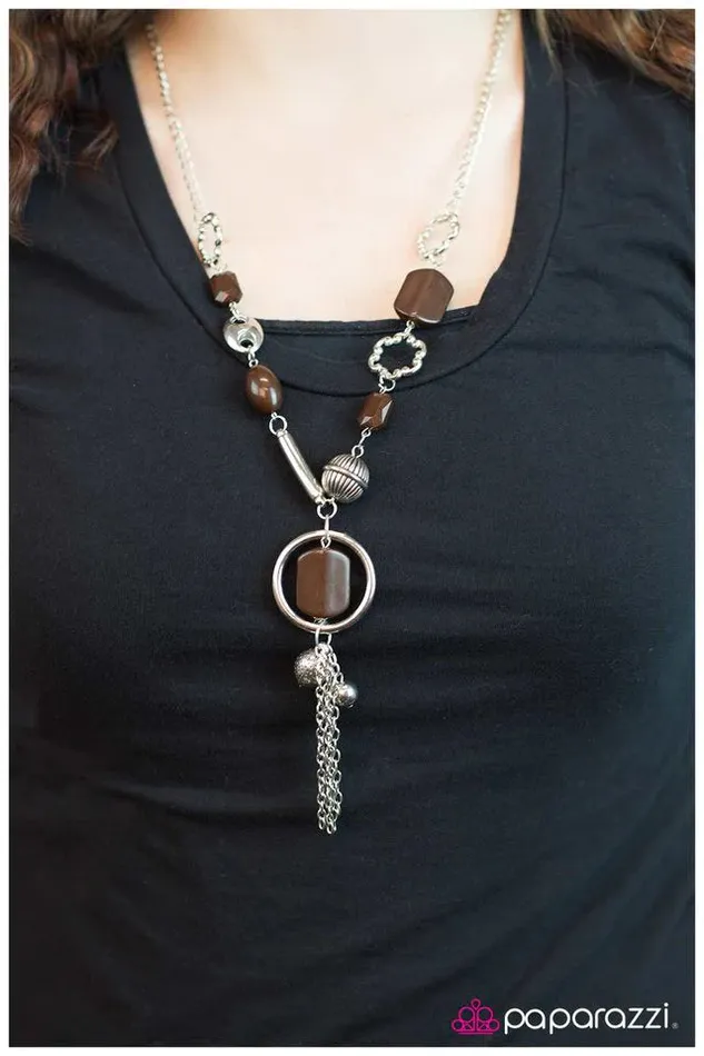 Paparazzi Jewelry Necklaces Paparazzi Necklace Chocolate Prose Brown