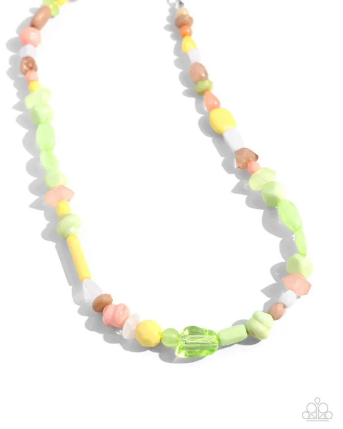 Paparazzi Jewelry Necklaces Paparazzi Necklace Colored CanCan Green Paparazzi Jewelry Necklaces Paparazzi Necklace Colored CanCan Green