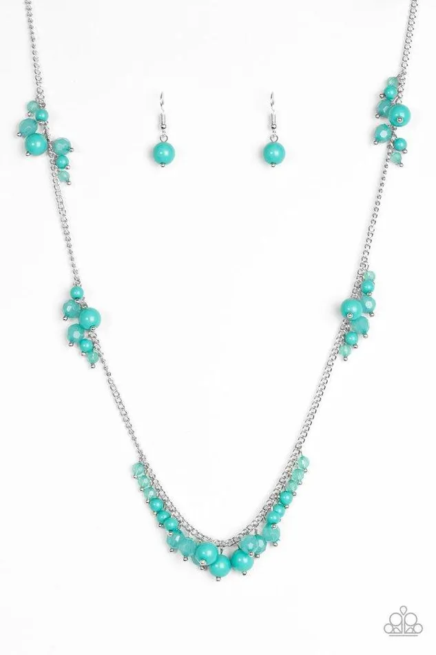 Paparazzi Jewelry Necklaces Paparazzi Necklace Coral Reefs Green