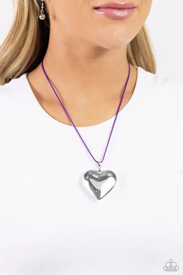 Paparazzi Jewelry Necklaces Paparazzi Necklace Devoted Daze Purple