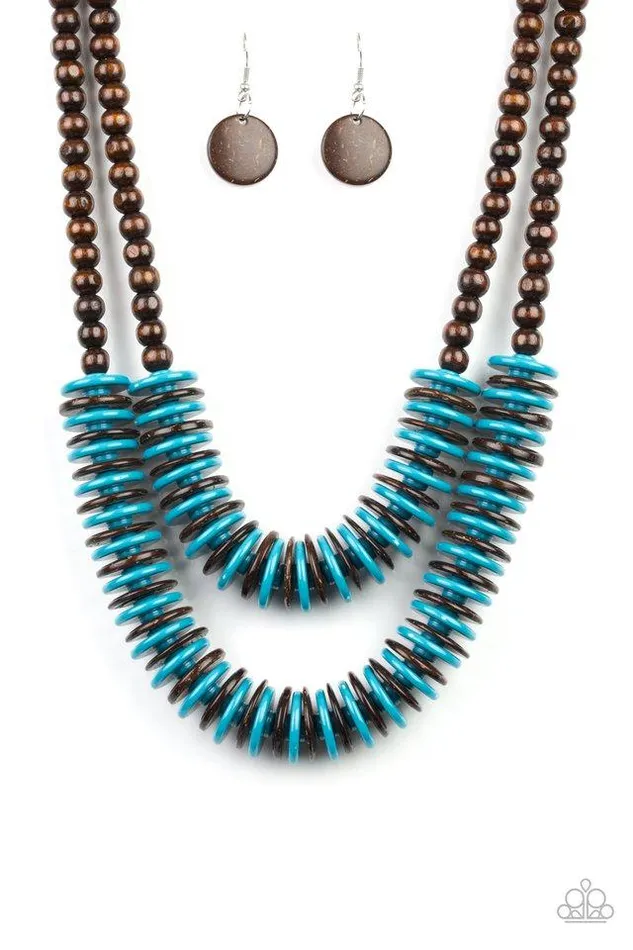 Paparazzi Jewelry Necklaces Paparazzi Necklace Dominican Disco Blue