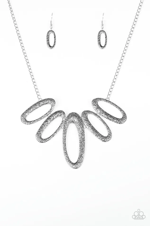 Paparazzi Jewelry Necklaces Paparazzi Necklace Easy TIGRESS Silver