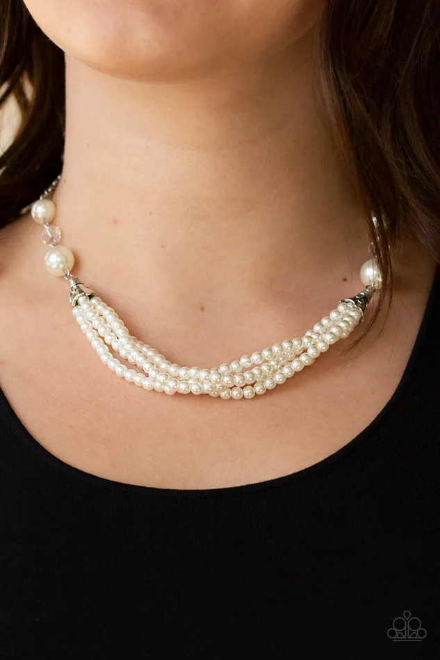 Paparazzi Jewelry Necklaces Paparazzi Necklace EMP Exclusive OneWOMAN Show White