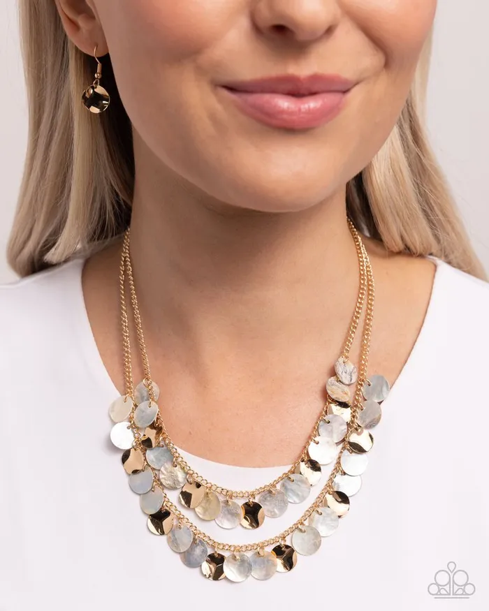 Paparazzi Jewelry Necklaces Paparazzi Necklace Flickering Finesse Brown