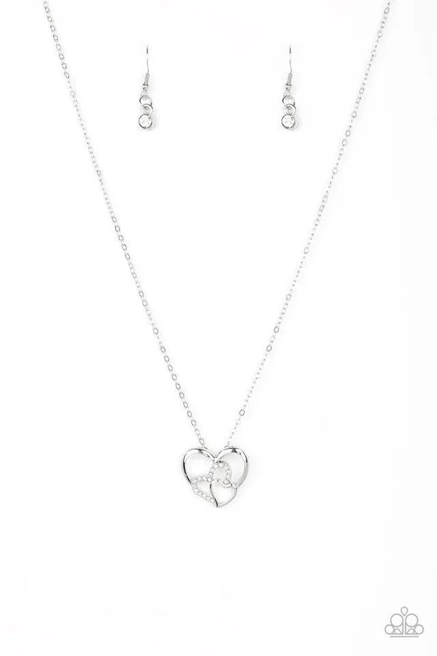 Paparazzi Jewelry Necklaces Paparazzi Necklace Follow Your HEARTTHROB White