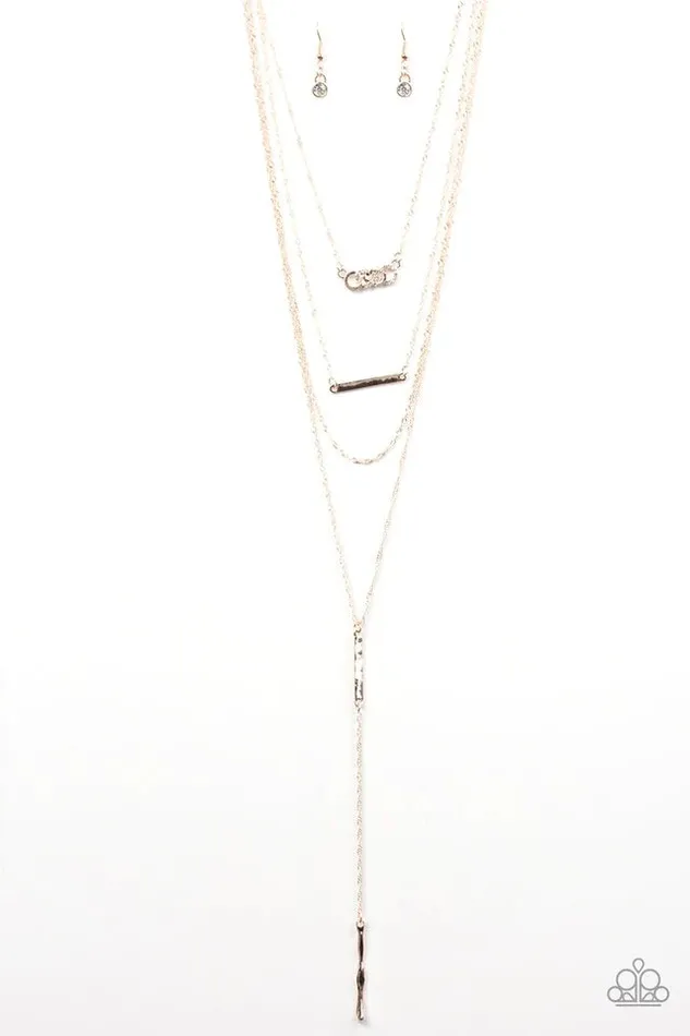 Paparazzi Jewelry Necklaces Paparazzi Necklace Forever Fierce Rose Gold