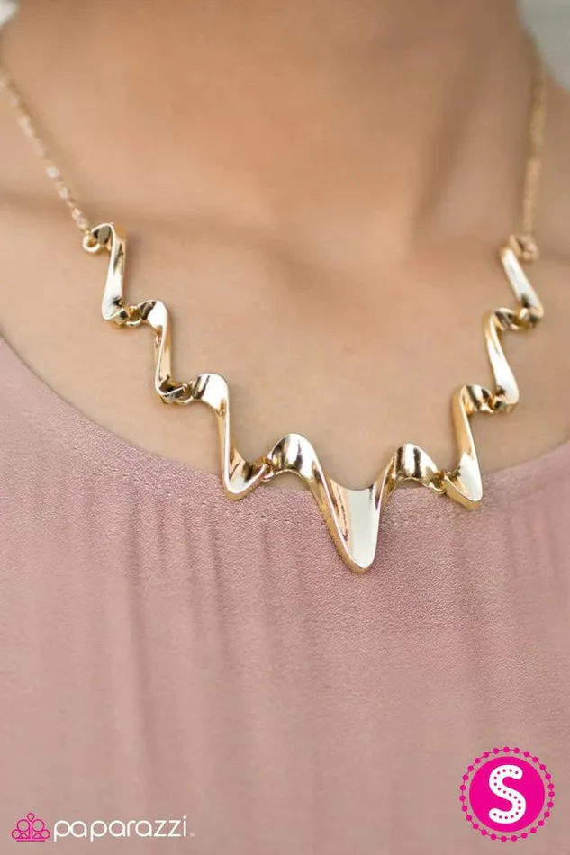 Paparazzi Jewelry Necklaces Paparazzi Necklace Full Blast Gold