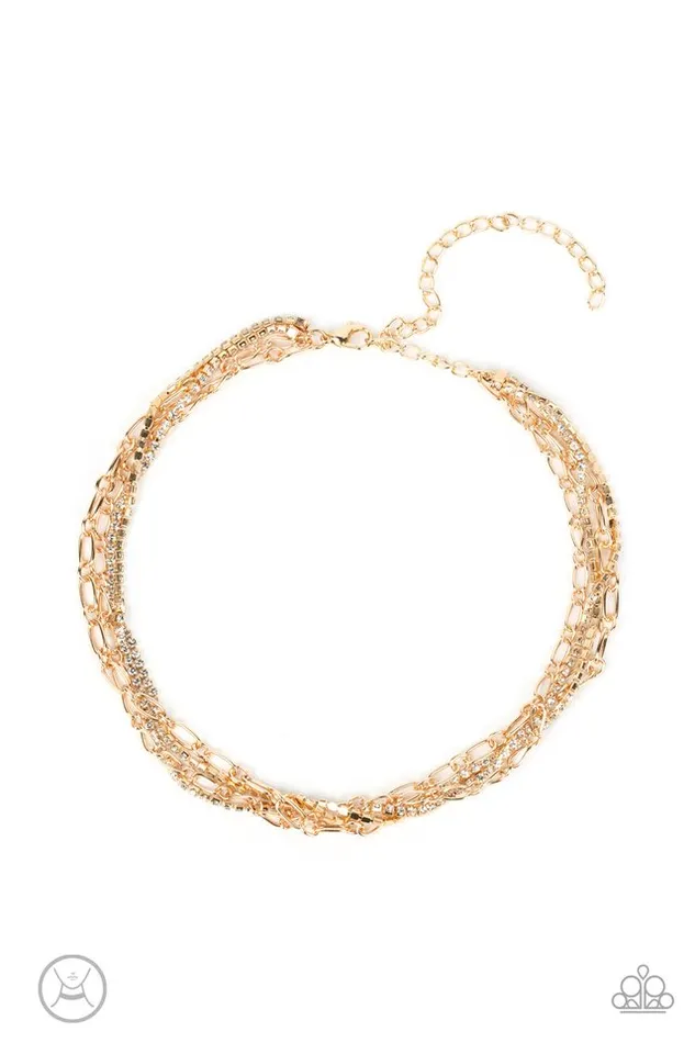 Paparazzi Jewelry Necklaces Paparazzi Necklace Glitter and Gossip Gold Paparazzi Jewelry Necklaces Paparazzi Necklace Glitter and Gossip Gold